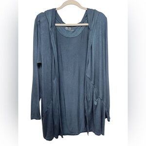 Albion Fit open hooded cardigan, size Large